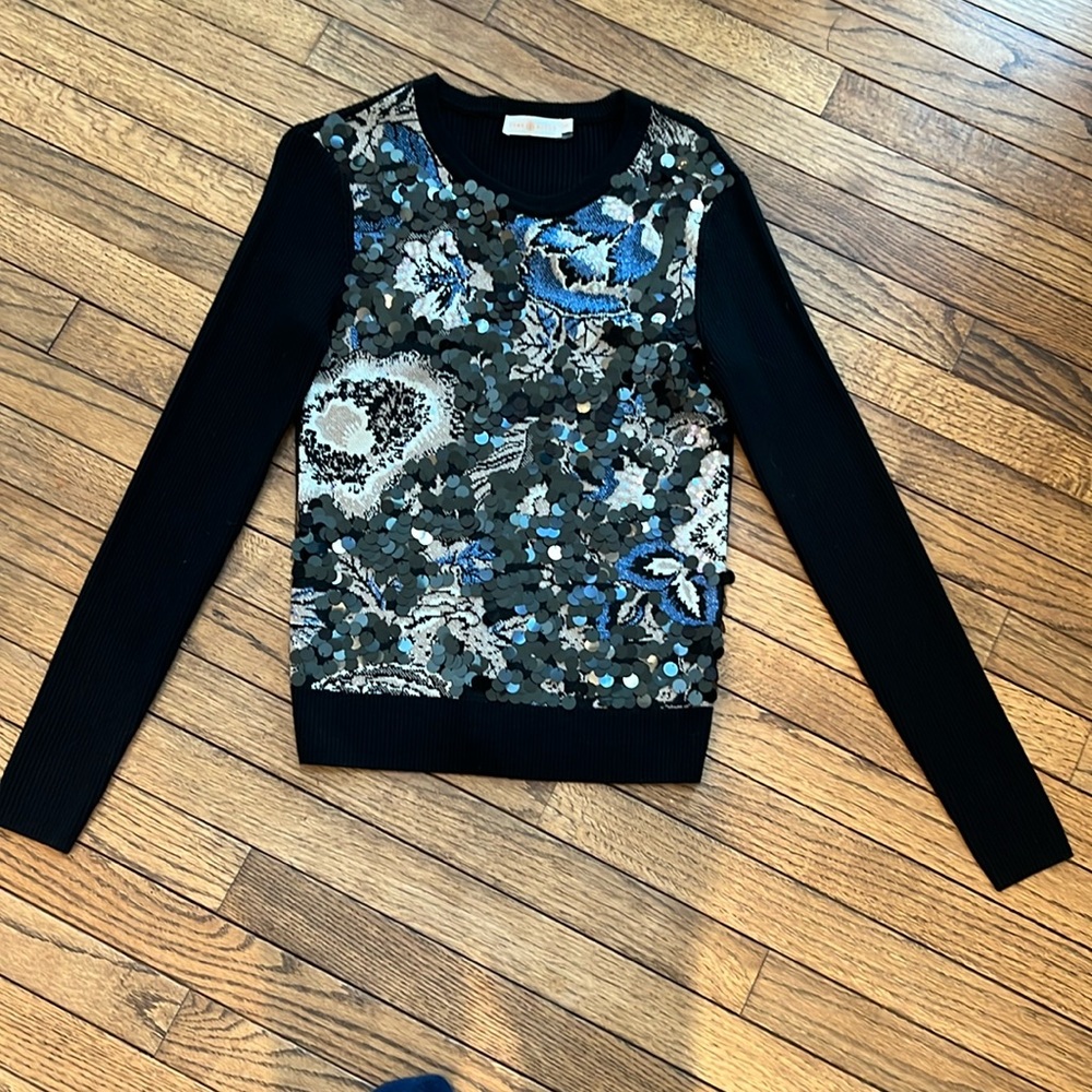 Authentic Tory Burch sweater size small navy